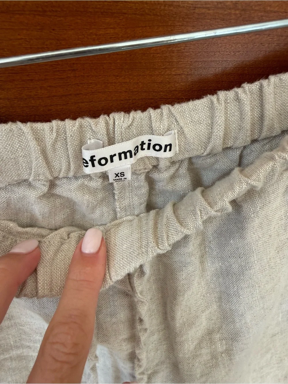 Reformation Olina Linen Pant